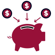 Piggy bank icon